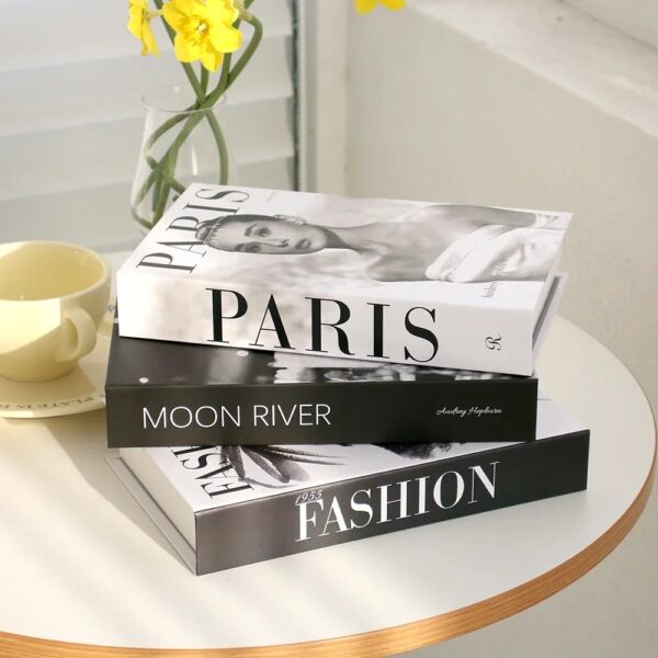 3Pcs Fashion Designer Fake Books – Chic Coffee Table Decor